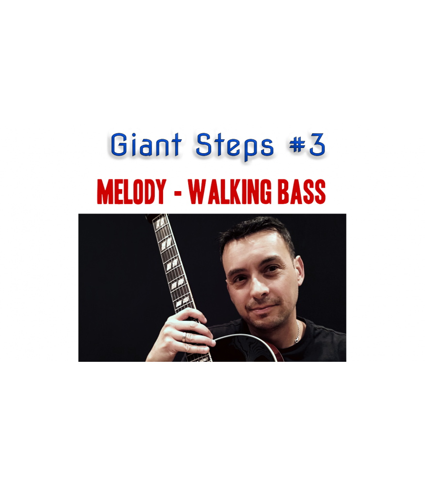 Giant Steps guitar arrangement melody - walking bass Guitar  $4.90